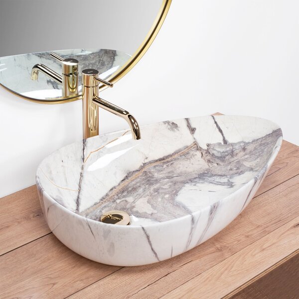 Countertop Basin Rea Greta 65Thunder Shiny