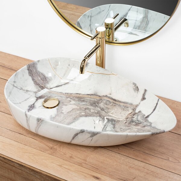 Countertop Basin Rea Greta 65Thunder Shiny