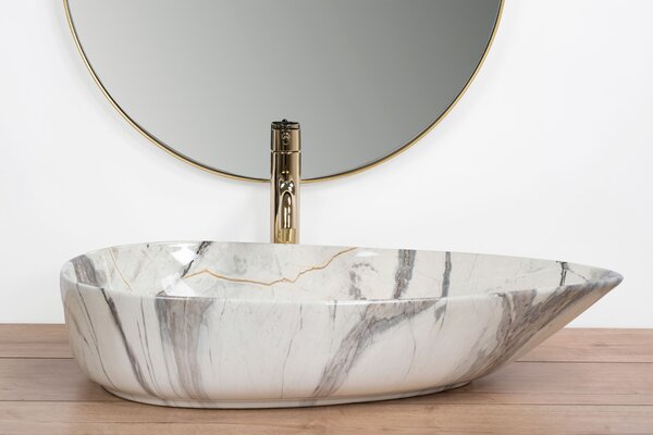 Countertop Basin Rea Greta 65Thunder Shiny