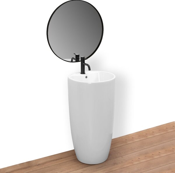 Freestanding ceramic basin Anya