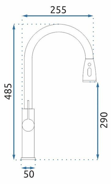 Kitchen faucet Nest Brush Steel