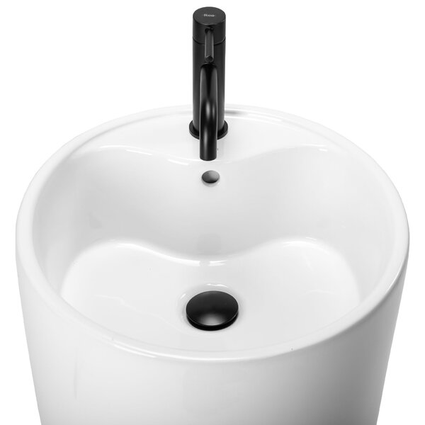 Freestanding ceramic basin Anya