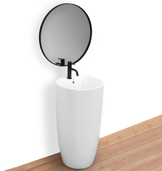 Freestanding ceramic basin Anya