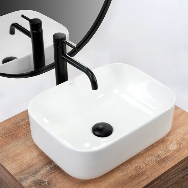 Countertop washbasin Rea Demi Mini White