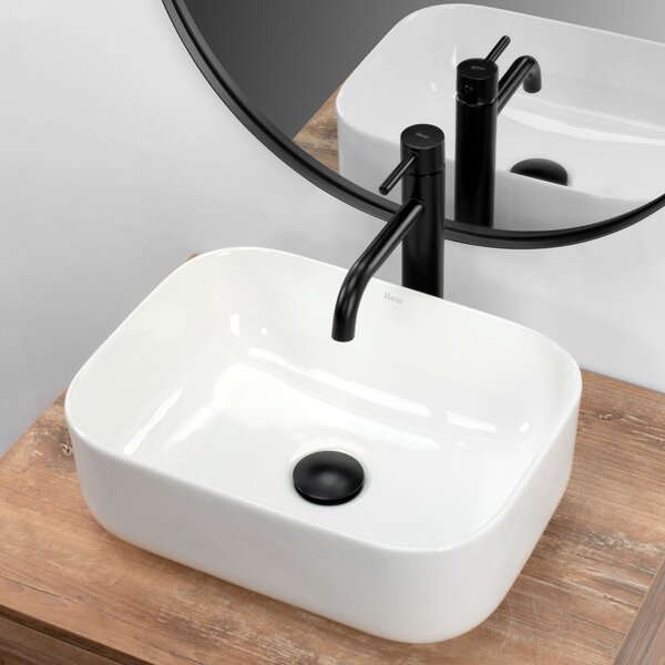 Countertop washbasin Rea Demi Mini White