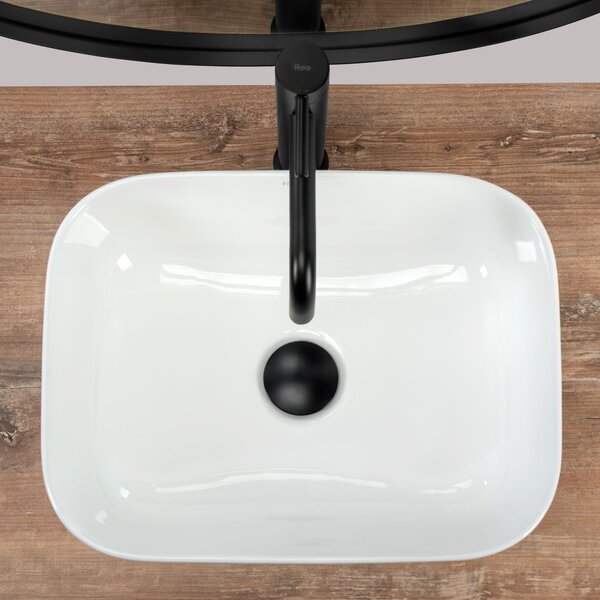 Countertop washbasin Rea Demi Mini White