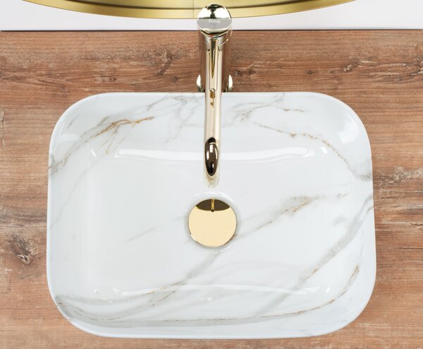 Countertop washbasin Rea Demi Mini Aiax Shiny