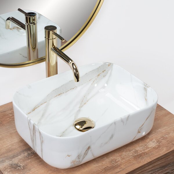 Countertop washbasin Rea Demi Mini Aiax Shiny