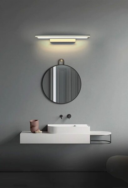 LED Wall lamp 60CM APP840-1W FLAT Chrom