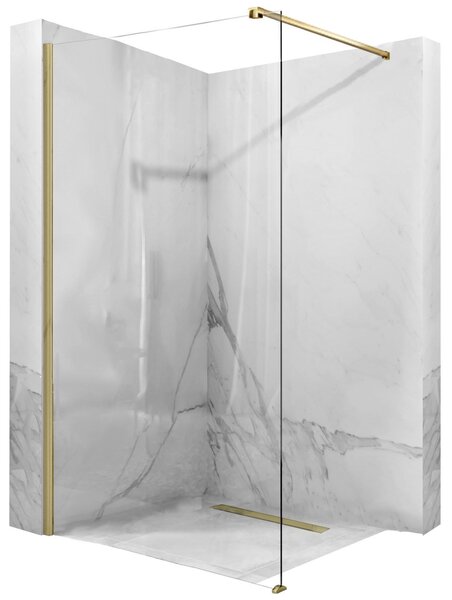 Shower screen Rea Aero Gold Brush 90