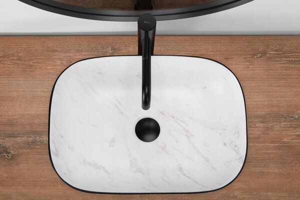 Countertop Basin Rea Belinda Black Calala mat