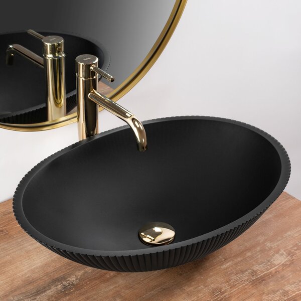 Countertop washbasin REA DELLA Black Matt