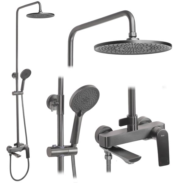 Shower set REA AVALON Titanium
