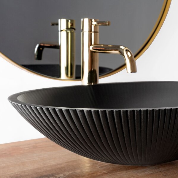 Countertop washbasin REA DELLA Black Matt