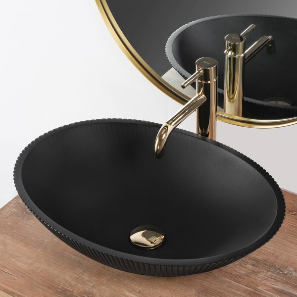 Countertop washbasin REA DELLA Black Matt