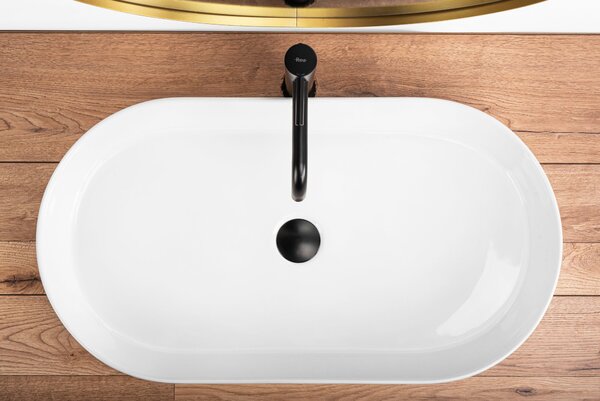 Ceramic Countertop Basin Rea Nadia 70