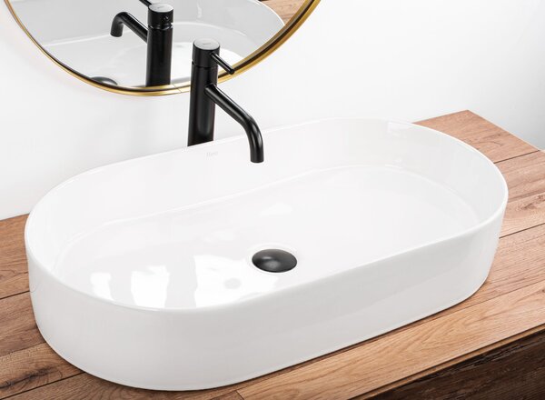 Ceramic Countertop Basin Rea Nadia 70