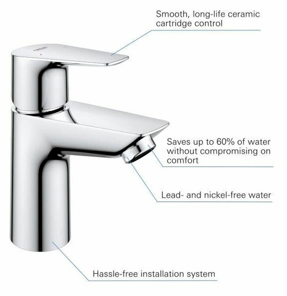 Mixer Tap Grohe Start Edge Brass