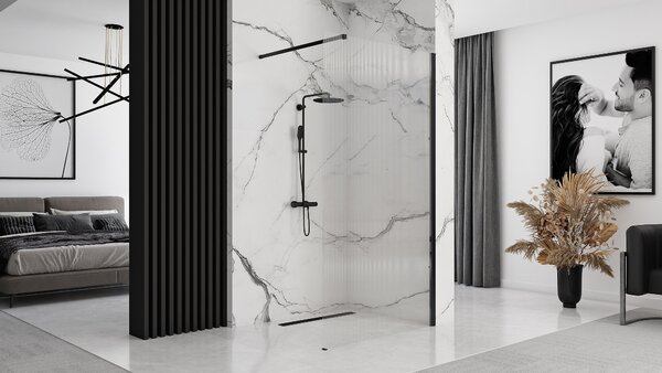 Shower screen Rea Aero Intimo Black Mat 90