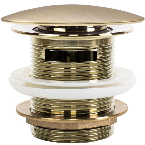 Bathtub Plug Rea Gold Brush 6cm