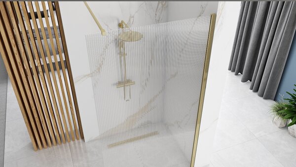 Shower screen Rea Aero Intimo Gold Brush 90