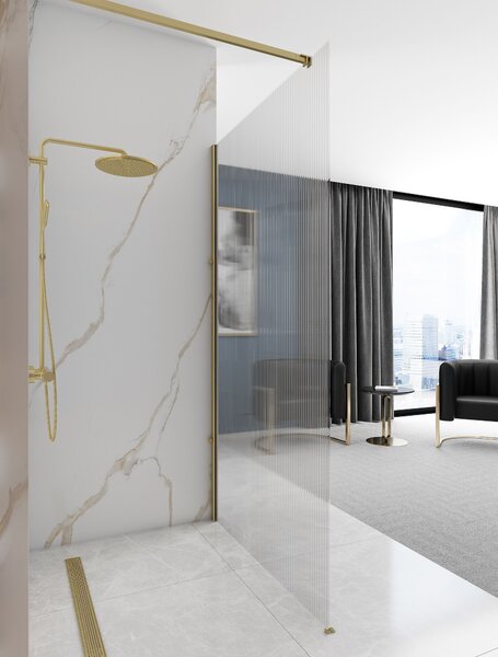 Shower screen Rea Aero Intimo Gold Brush 120