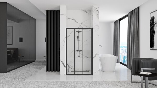 Shower doors Rea Alex Black 90