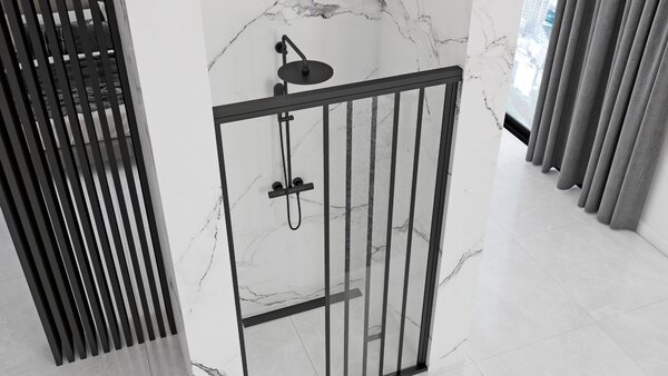 Shower doors Rea Alex Black 90