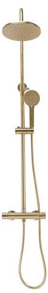 Shower set with thermostat Rea PAROT BRUSHED GOLD