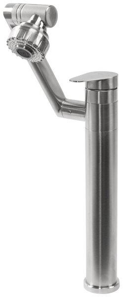 Bathroom faucet Rea PACO Brush Nickel INOX High