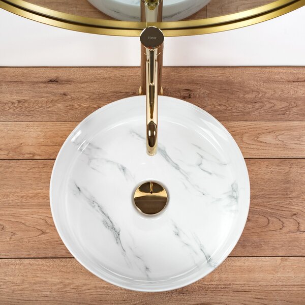 Countertop washbasin Rea Sami Nature Marble