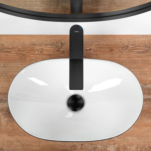 Countertop Basin REA Royal Mini Black White