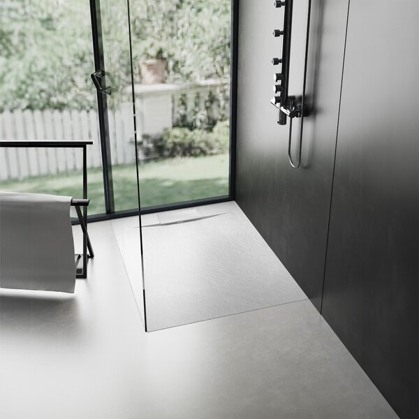 Shower tray Bazalt White 90x90