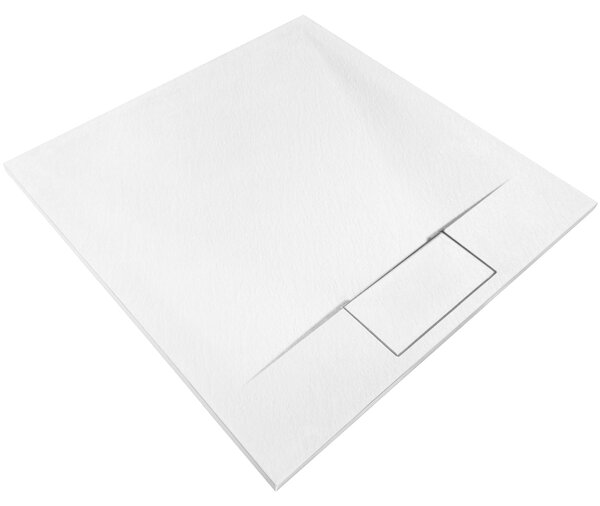 Shower tray Bazalt White 90x90