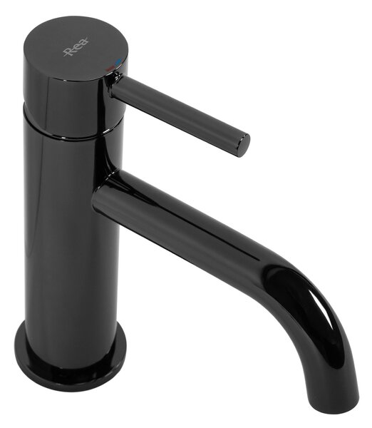 Bathroom faucet Rea Lungo BLACK metallic Low