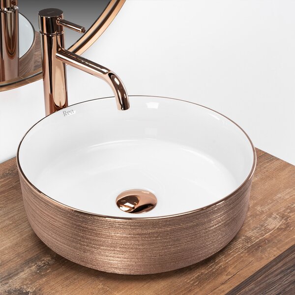 Countertop Basin Rea Sami Brush Rose Gold