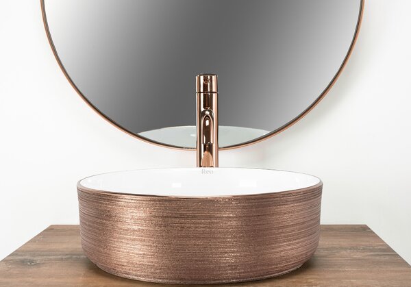 Countertop Basin Rea Sami Brush Rose Gold