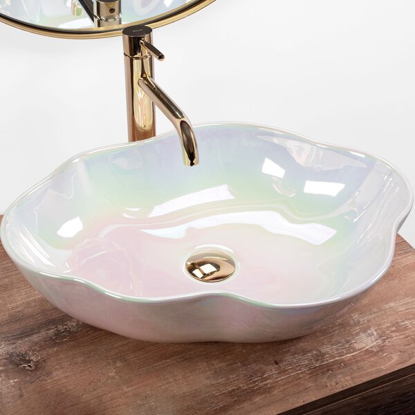 Countertop washbasin Rea Akoya Pearl