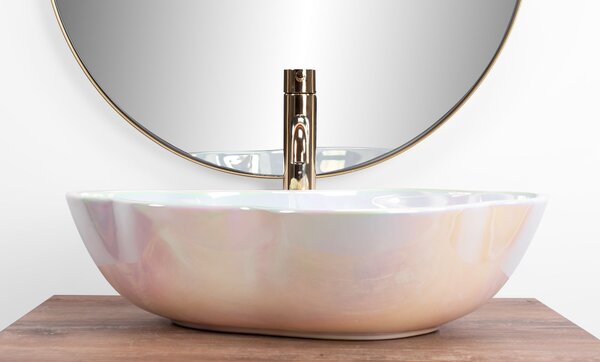 Countertop washbasin Rea Akoya Pearl