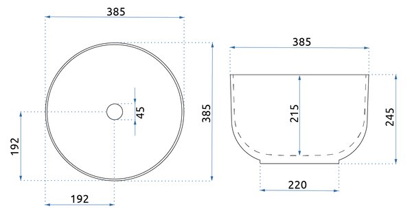 Countertop Basin Rea Malena