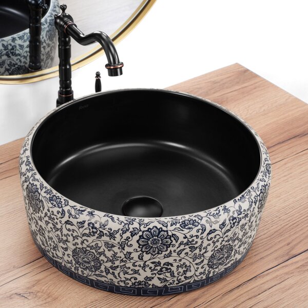 Countertop washbasin REA Florisa Black Matt