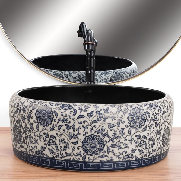 Countertop washbasin REA Florisa Black Matt