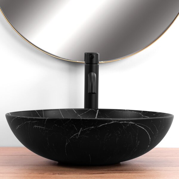 Countertop washbasin REA FIBO Black Matt