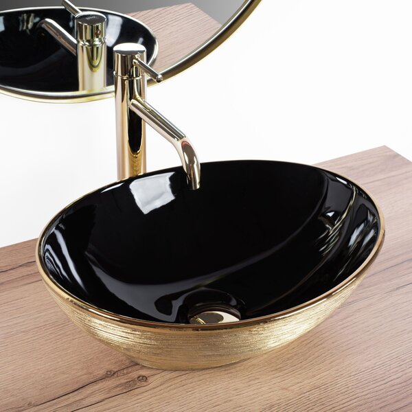 Countertop Basin Rea Sami Brush Rose Gold