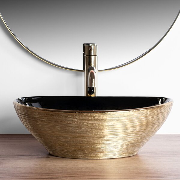 Countertop Basin Rea Sami Brush Rose Gold