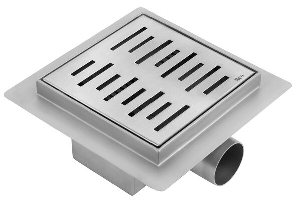 Linear drainage REA LINE 150x150 Nickel Brush