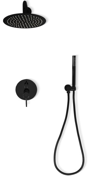 Shower system REA Lungo Black Metallic + BOX