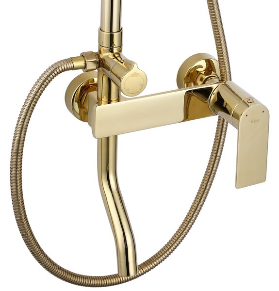 Shower set REA STORM ZŁOTY GOLD