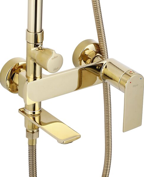 Shower set REA STORM ZŁOTY GOLD