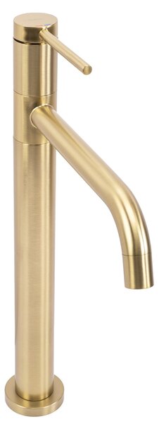 Bathroom faucet Rea Lugano Slim Brush Gold High